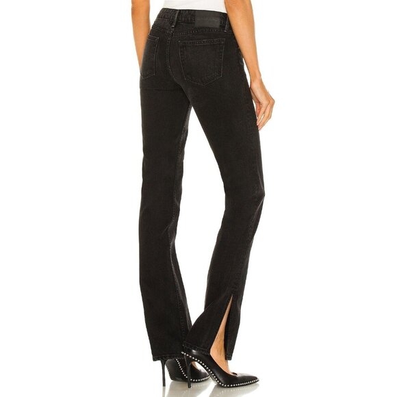 GRLFRND Hailey Low Rise Slim Boot Ankle Slit Jeans in Sunset Strip - Picture 5 of 7
